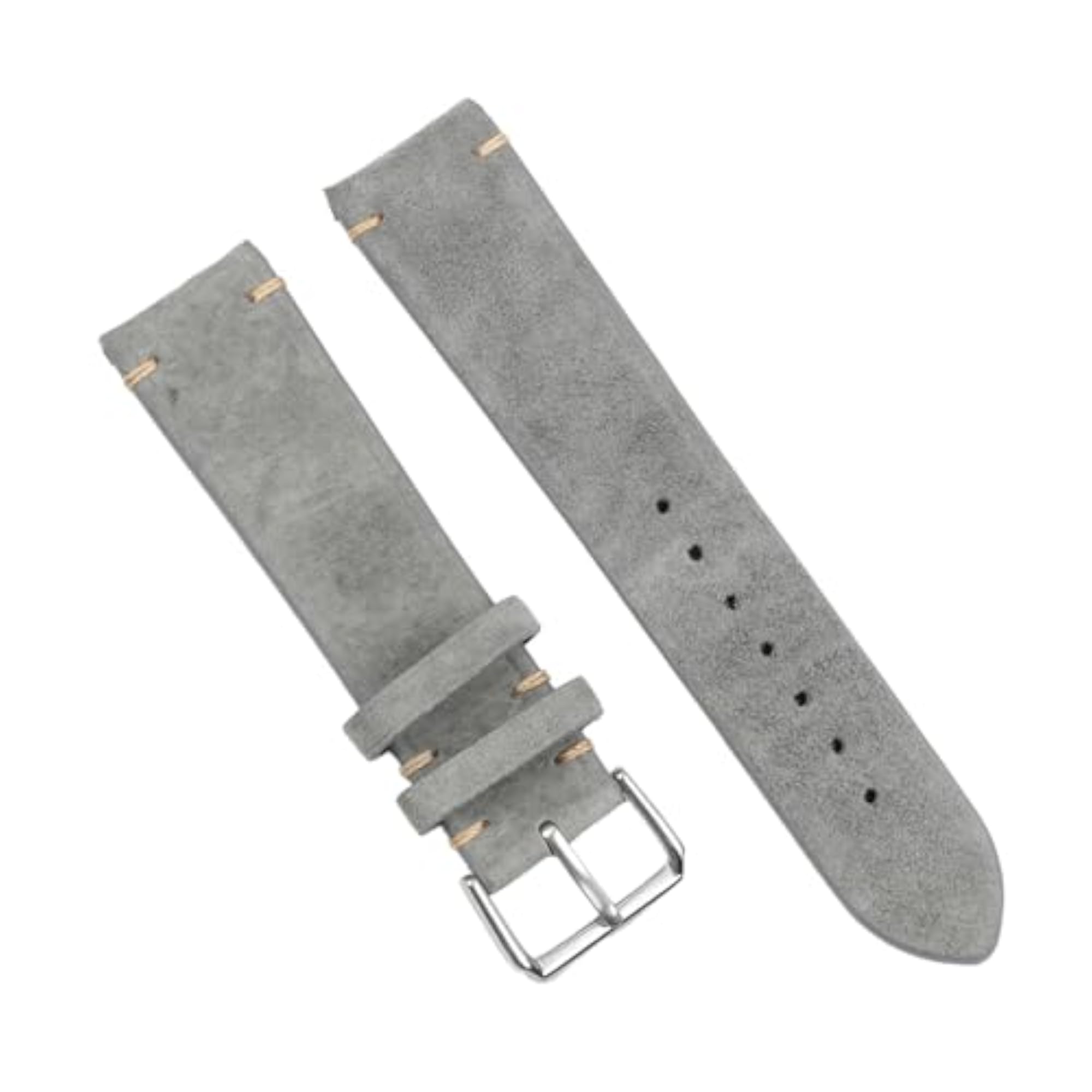Stylish Wristwatch Replacement Strap, 24mm Grey